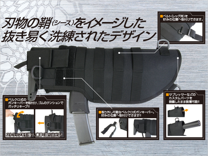 豊富な付属パーツがマルチな装着を生み出す!!